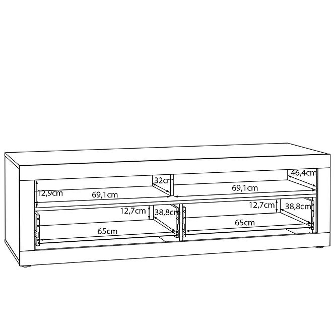 TV stolík Talino Dub Mauvella TBBT121-D108,6