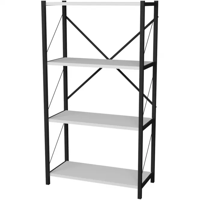 Regál FD-4LBS-002 biela