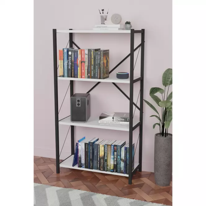 Regál FD-4LBS-002 biela,6