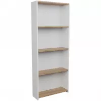 Regál FD-5LCBBS-021 biela/prirodzené