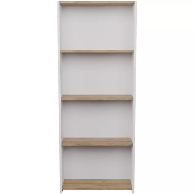Regál FD-5LCBBS-021 biela/prirodzené