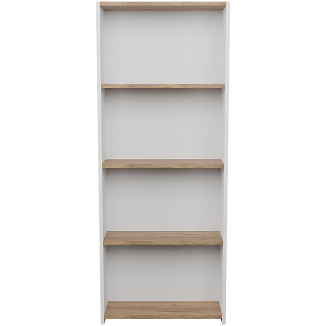 Regál FD-5LCBBS-021 biela/prirodzené