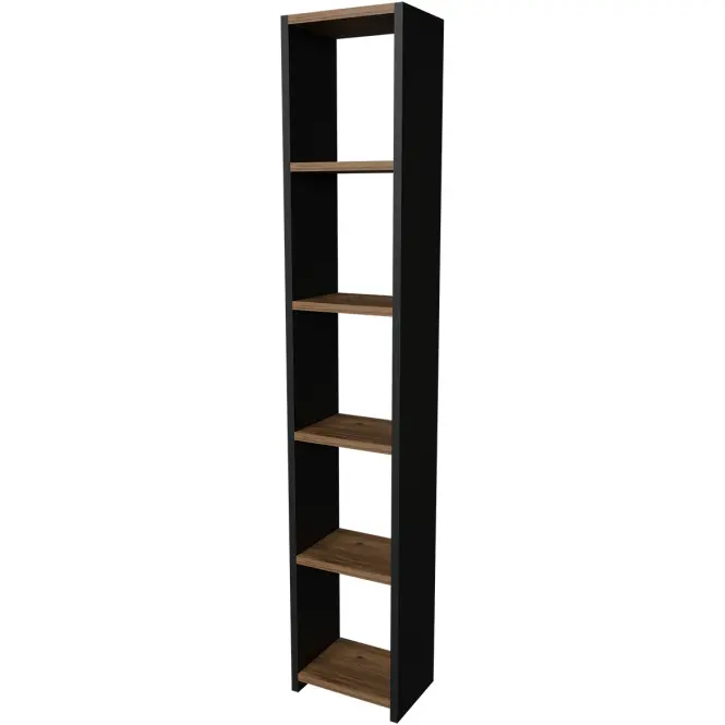 Regál FD-6LCBBS-071 antracit/dub