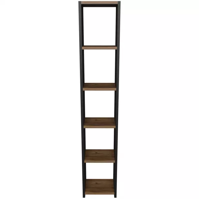 Regál FD-6LCBBS-071 antracitt/prirodzené