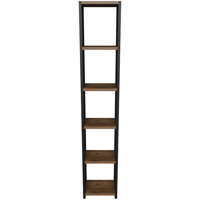 Regál FD-6LCBBS-071 antracitt/prirodzené