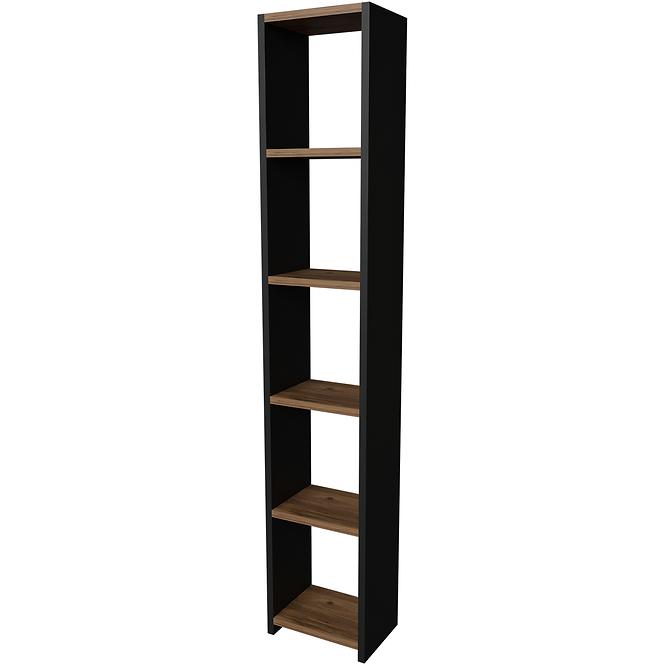 Regál FD-6LCBBS-071 antracitt/prirodzené