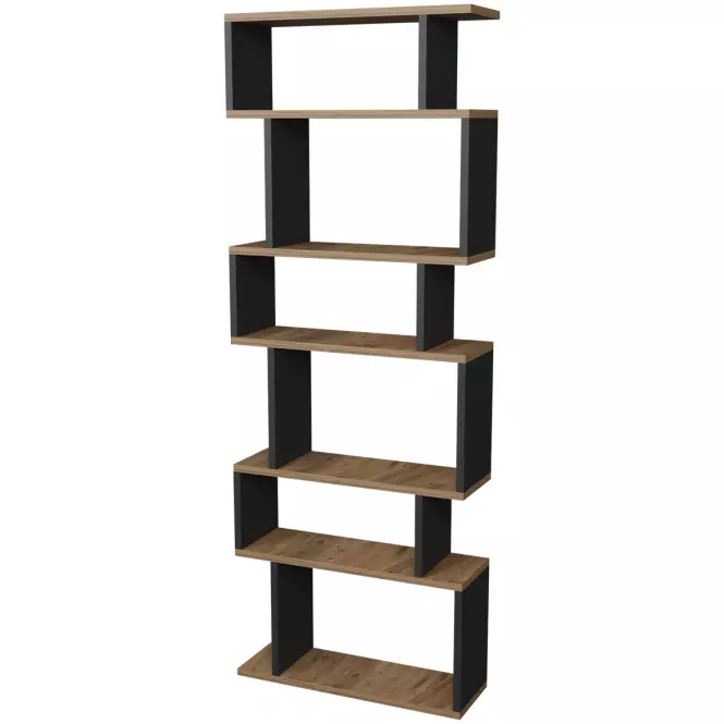 Regál FD-ZMBS-071 antracitt/prirodzené
