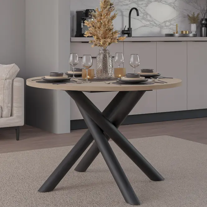 Stôl Oslo 110 cm dub lindberg,8