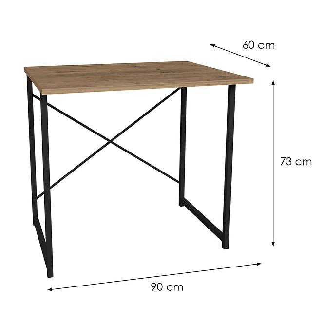 Písací stôl Fd-6090od-001 naturálna/čierna