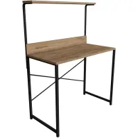 Písací stôl Fd-4590sd-001 prírodná/čierna