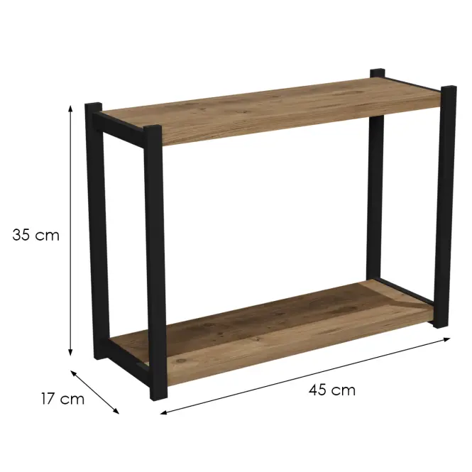 Konzolový stolík  Fd-Ctks-001 prírodná/čierna