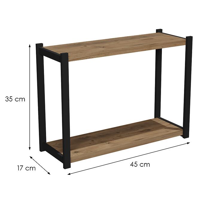 Konzolový stolík  Fd-Ctks-001 prírodná/čierna
