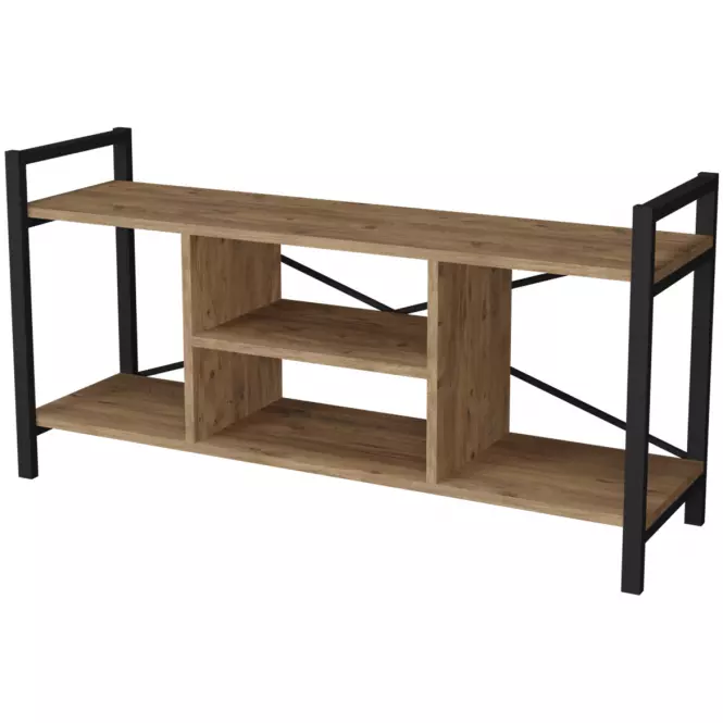 TV stolík FD-12035TVU-001 prírodná/čierna,3