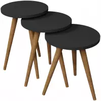 Sada Stolíkov Fd-Wdl3pccts-007 Antracit/Prirodzené