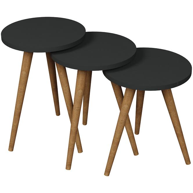Sada Stolíkov Fd-Wdl3pccts-007 Antracit/Prirodzené
