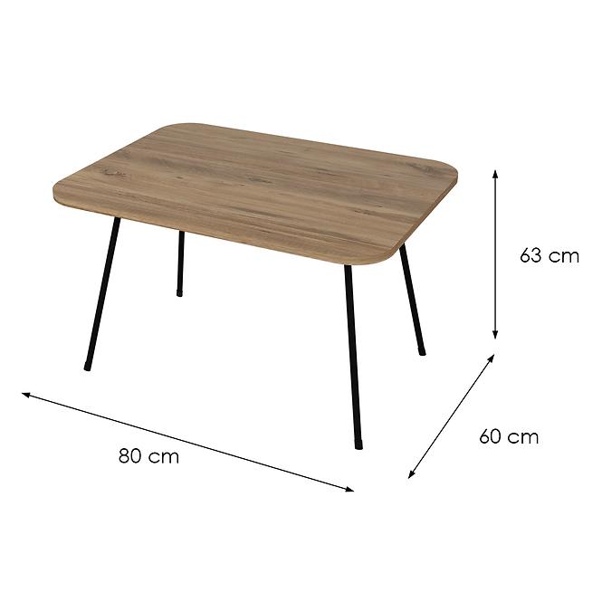 Konferenčný stolík Fd- Fp6080fpt-001 Prirodzené/Čierna