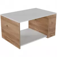 Konferenčný stolík Delta Fd-Dltct-021 Biela/Prirodzené