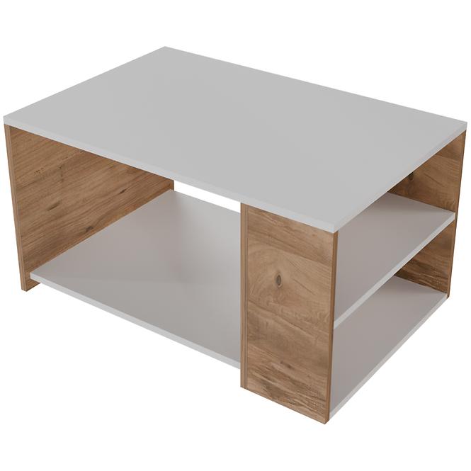 Konferenčný stolík Delta Fd-Dltct-021 Biela/Prirodzené,3