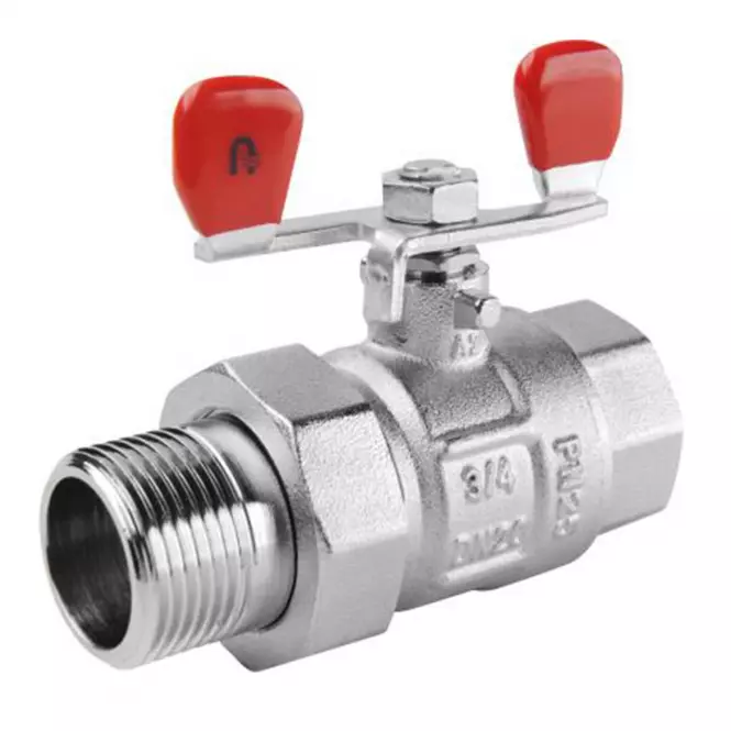 Guľový Ventil MF s motýlikom 1/2", skrutkové spojenie