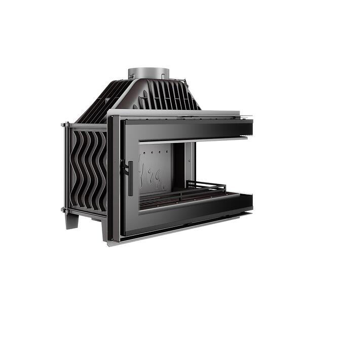 Krbová rohová vložka W16 pravá 13,5 kW Black