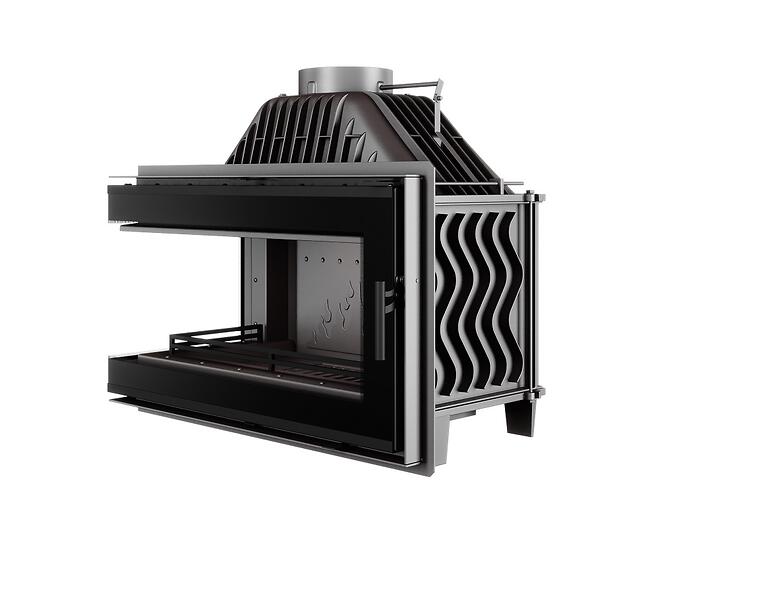 Krbová rohová vložka W16 ľavá 13,5 kW Black,2