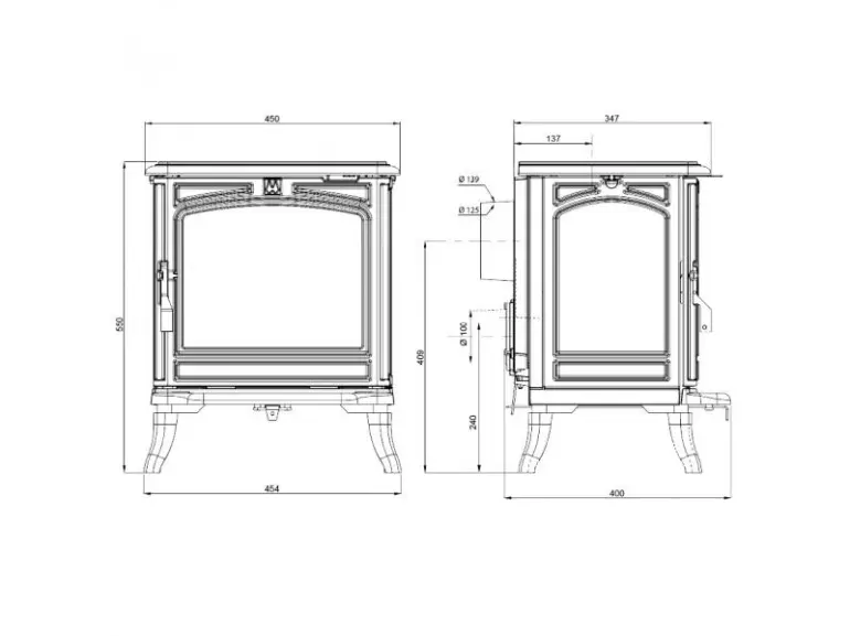 Krbová pecPremium HESTIA 4,6 kW Eco,5