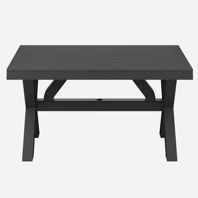 Stôl Rustic antracit 80x140 cm