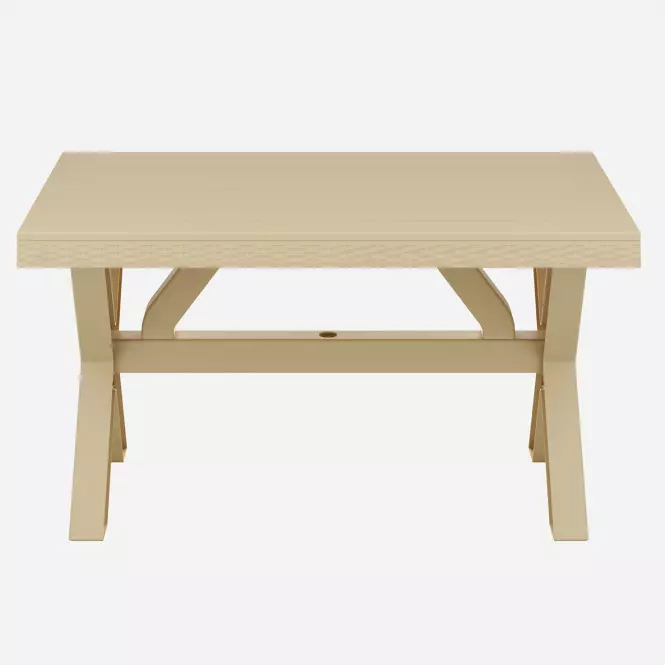 Stôl Rustic béžový 80x140 cm