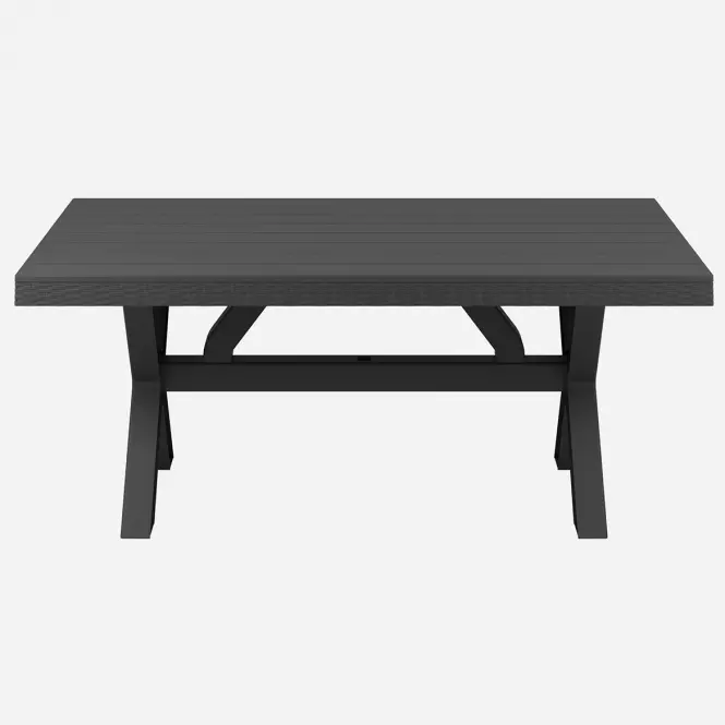 Stôl Rustic antracit 90x180 cm