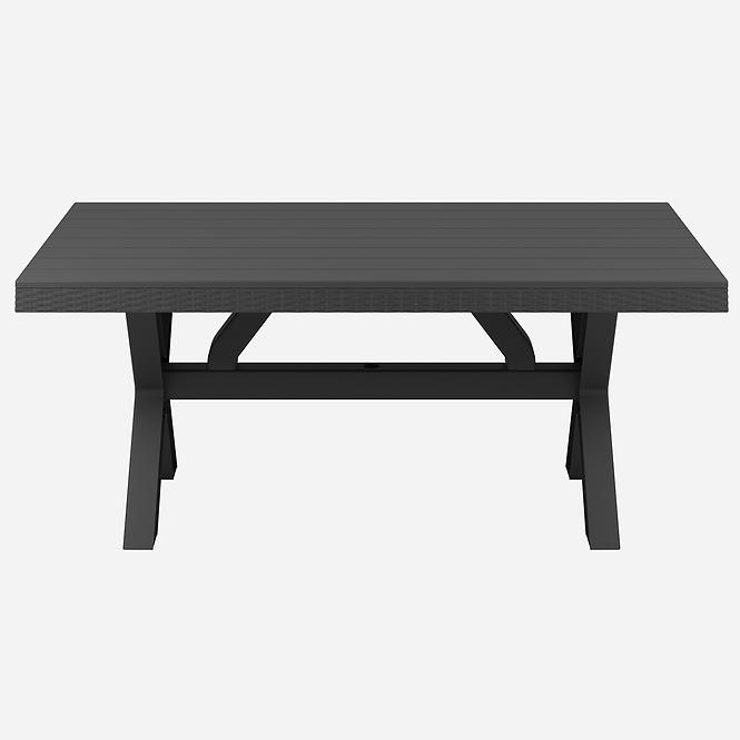 Stôl Rustic antracit 90x180 cm
