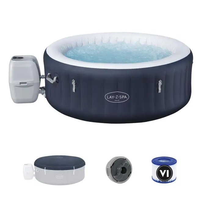 Nafukovacia vírivka  Spa 1.8x1.8m Miami dark blue 6001C,3