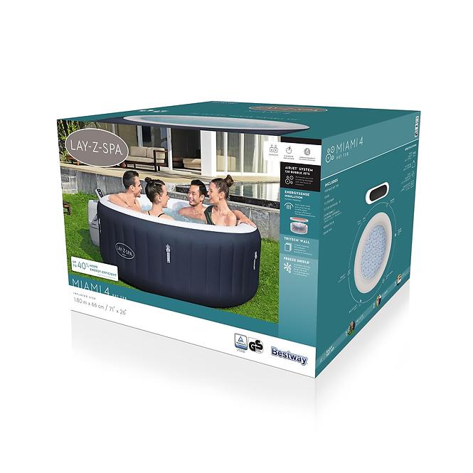 Nafukovacia vírivka  Spa 1.8x1.8m Miami dark blue 6001C