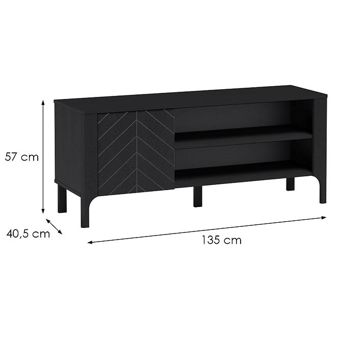 TV stolík Malumi M6 čierna,2