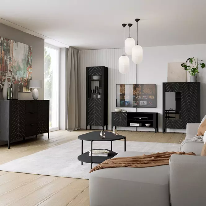 TV stolík Malumi M6 čierna,8