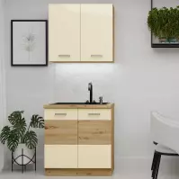 Kuchynská Linka Artisan Krém 80 cm bez pracovnej dosky