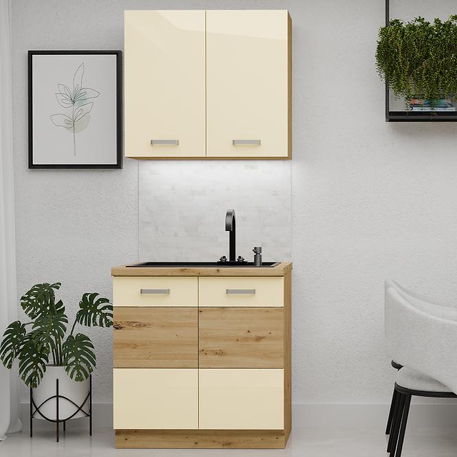 Kuchynská Linka Artisan Krém 80 cm bez pracovnej dosky