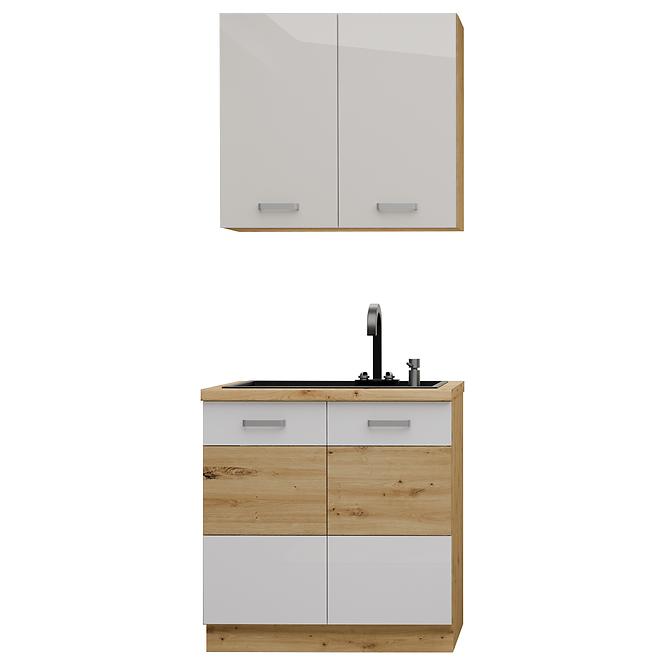 Kuchynská Linka Artisan White 80cm bez pracovnej dosky