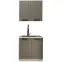 Kuchynská linka  Luna Dust grey/biela 80 cm bez pracovnej dosky,2