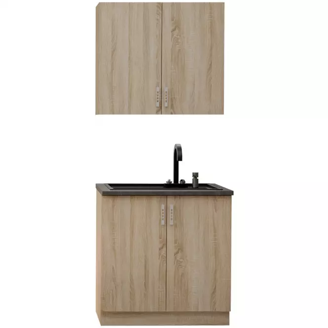 Kuchynská linka Sara Sonoma 80 cm bez pracovnej dosky