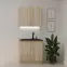 Kuchynská linka Sara Sonoma 80 cm bez pracovnej dosky