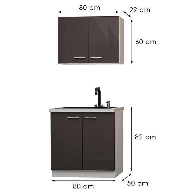 Kuchynská linka Sonia 80 cm bez pracovnej dosky