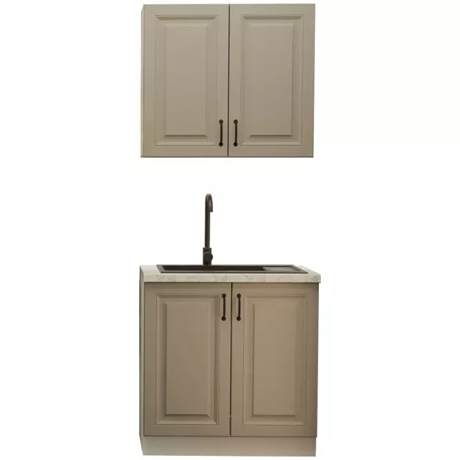 Kuchynská Linka Stilo Clay grey/biela 80cm bez pracovnej dosky