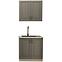 Kuchynská Linka Stilo dust grey/biela 80 cm bez pracovnej dosky,2