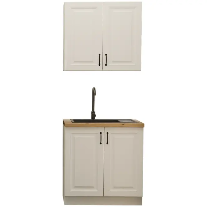 Kuchynská linka Stilo biela/biela 80 cm bez pracovnej dosky,2