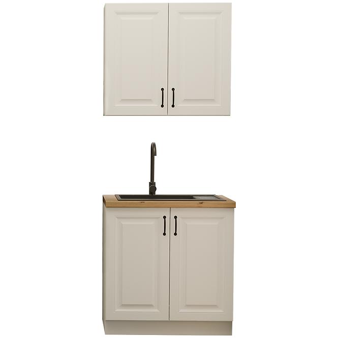 Kuchynská linka Stilo biela/biela 80 cm bez pracovnej dosky,2