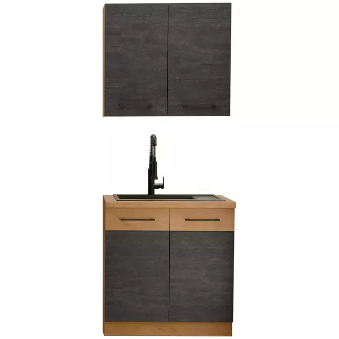Kuchynská linka Vigo Dark 80 cm bez pracovnej dosky