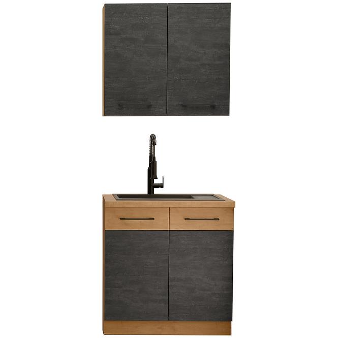 Kuchynská linka Vigo Dark 80 cm bez pracovnej dosky