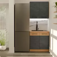 Kuchynská linka Vigo Dark 80 cm bez pracovnej dosky
