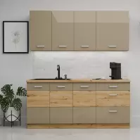 Kuchynská Linka Artisan Cappuccino 180 cm bez pracovnej dosky