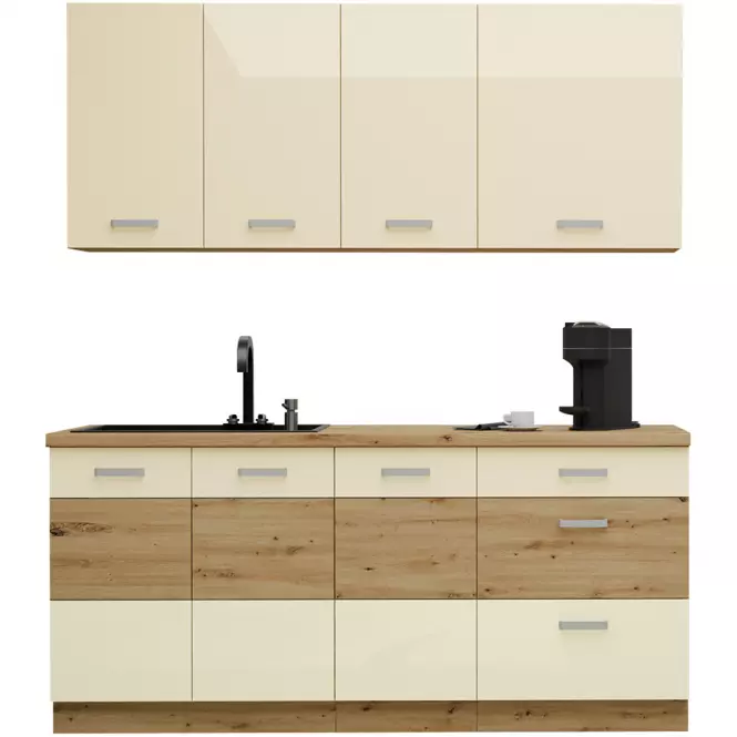 Kuchynská Linka Artisan Krém 180 cm bez pracovnej dosky